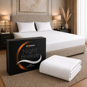 Slowwave NightBreeze TENCEL™ hoeslaken - 100% lyocell - Kleur: Arctic White - Formaat: 160x200x35cm