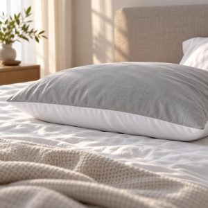 Slowwave NightBreeze DualSense™ kussensloop - Kleur: grijs/wit